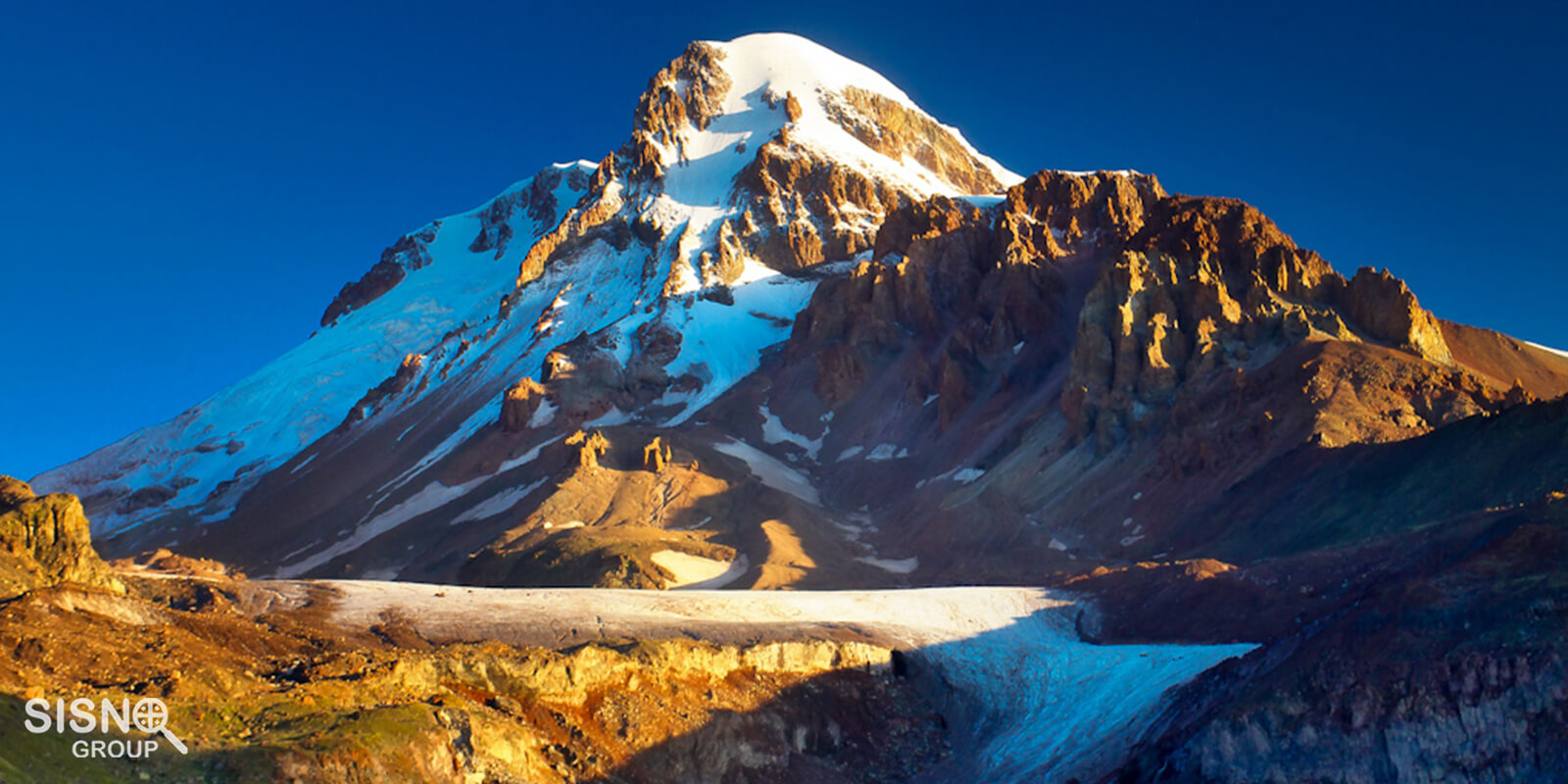 Kazbek mountain in georgia